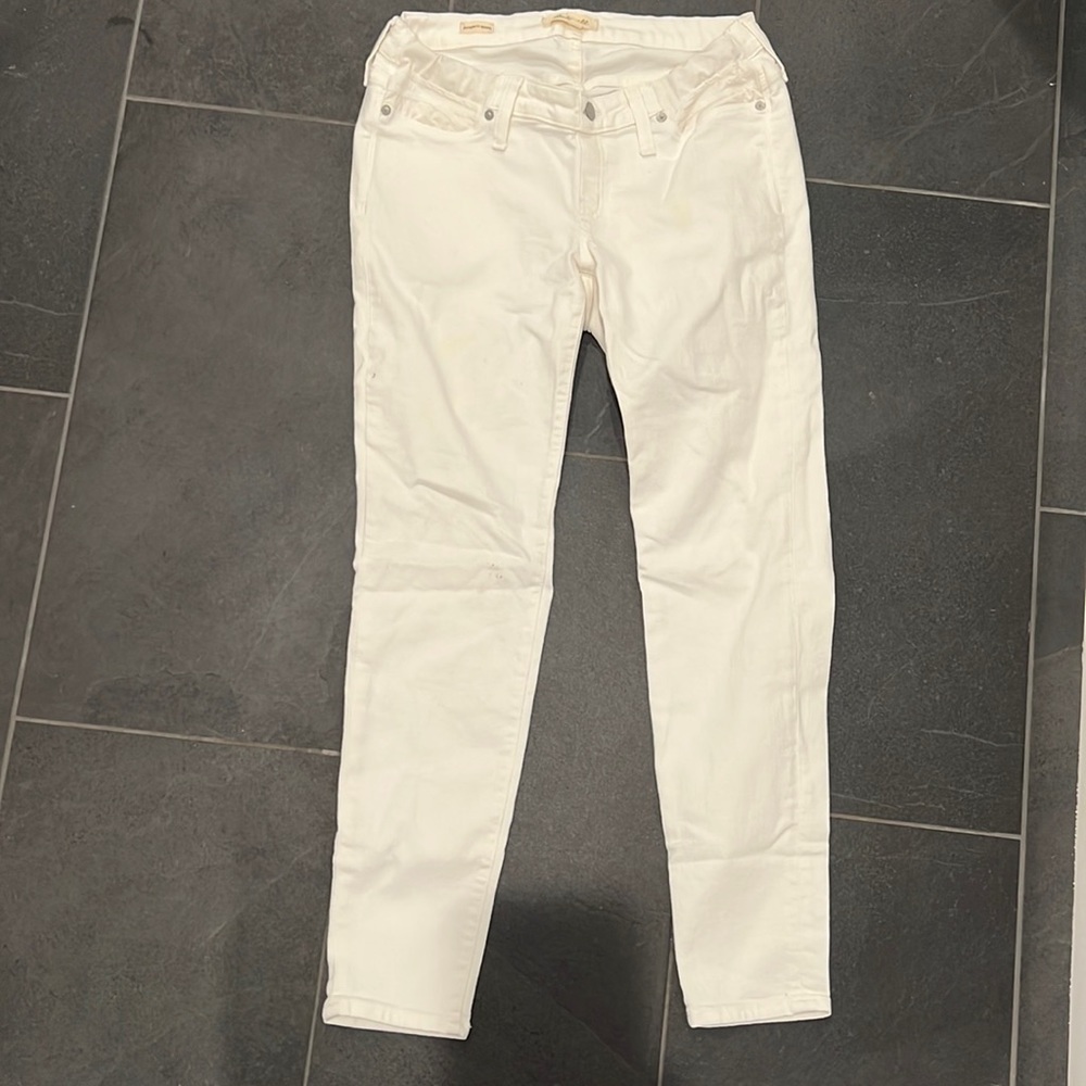 White Madewell Maternity Jeans